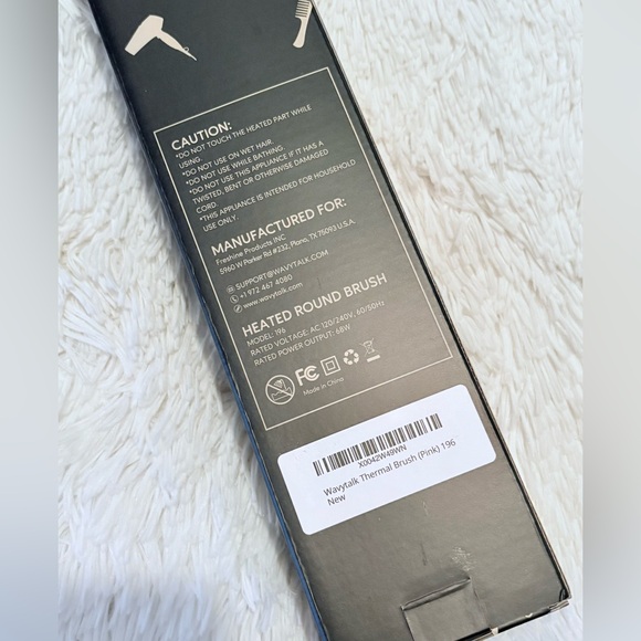 Wavytalk Pink Thermal 1.5” Round Brush Model 196 NIB - Picture 3 of 6